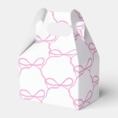 ピンクリボンのブライダルシャワー フェイバーボックス (裏面サイド)