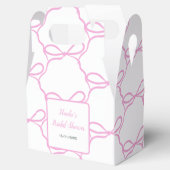 ピンクリボンのブライダルシャワー フェイバーボックス (オープン)