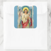 ピンクリボンの天使 スクエアシール (バッグ)