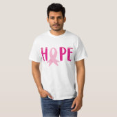 ピンクリボンの希望乳がん認識Tシャツ Tシャツ (正面フル)