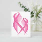 ピンクリボンはがき ポストカード (スタンド正面)