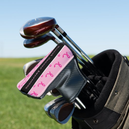 ピンクリボンを持つ乳がん認識度 ゴルフヘッドカバー (インサイチュ)