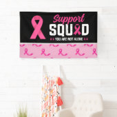 ピンクリボンを持つ乳がん認識度 横断幕 (インサイチュ)