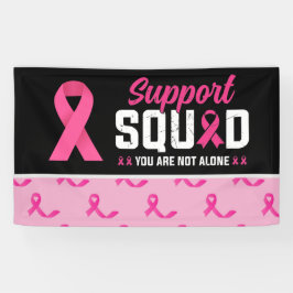 ピンクリボンを持つ乳がん認識度 横断幕