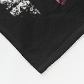 ピンクリボンアメリカ国旗の乳がん患者 フリースブランケット (角)