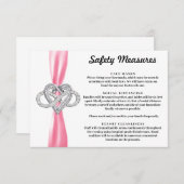 ピンクリボンインフィニティハート安全対策 エンクロージャーカード (正面/裏面)