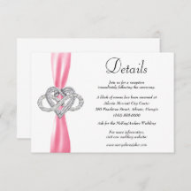 ピンクリボンインフィニティ結婚ハートの詳細