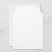 ピンクリボンエレファントガール誕生日カード (裏面)