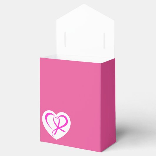 ピンクリボンガン認識度 – ギフトボックス フェイバーボックス (オープン)