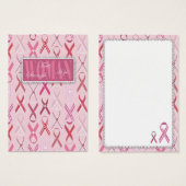 ピンクリボンギフトラベル (正面&裏面)