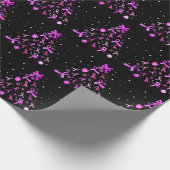 ピンクリボンクリスマスツリー ラッピングペーパー (角)