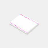 ピンクリボンクリスマス ポストイット (アングル)