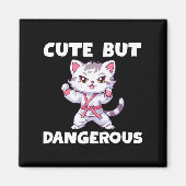 ピンクリボンコケットボウボクシンググローブブレストカンク マグネット (正面)