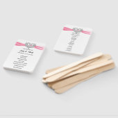 ピンクリボンシルバースワン結婚式 プログラムファン ハンドファン (組立なし)