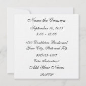 ピンクリボンスイートティーパーティー- SRF 招待状 (裏面)