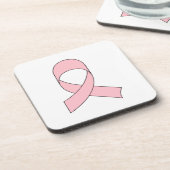 ピンクリボンスケッチ コースター (左側)