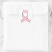 ピンクリボンスケッチ スクエアシール (バッグ)