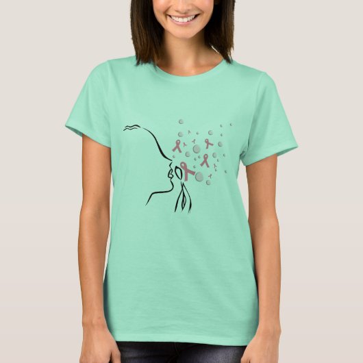 ピンクリボンセットマイフリー Tシャツ (正面)
