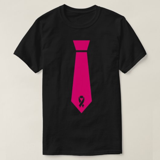 ピンクリボンタイ認識度 Tシャツ (デザイン正面)