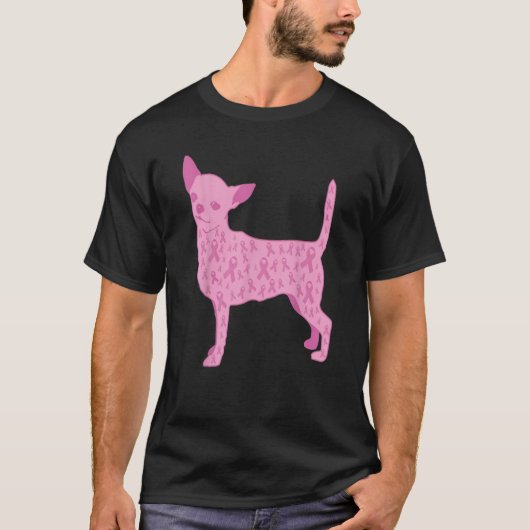 ピンクリボンチワ感動的ワ乳がん Tシャツ (正面)