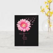 ピンクリボンデイジー信仰 – 乳がん認識度 カード (黄色い花)