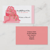 ピンクリボンデザイナーケーキ 名刺 (正面/裏面)