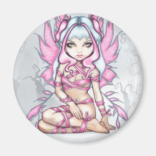 「ピンクリボンフェアリー」マグネット マグネット (正面)