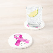 ピンクリボンフェイスコースター コースター (側面)