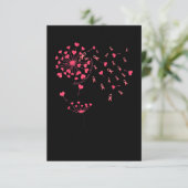 ピンクリボンフラワータンポポ乳癌アワレ サンキューカード (スタンド正面)