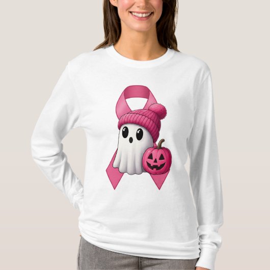 ピンクリボンフローラ – 乳がんサポート Tシャツ (正面)