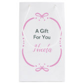 ピンクリボンブライダルシャワー スモールペーパーバッグ (裏面)