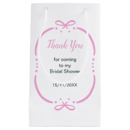 ピンクリボンブライダルシャワー スモールペーパーバッグ