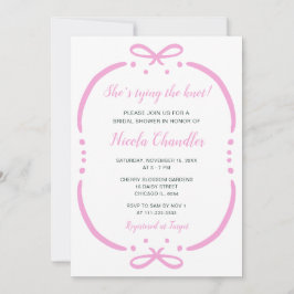 ピンクリボンブライダルシャワー 招待状