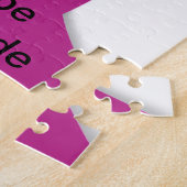 ピンクリボンブレストガン認識度アートプリント ジグソーパズル (側面)