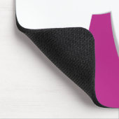 ピンクリボンブレストガン認識度アートプリント マウスパッド (コーナー)