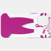 ピンクリボンブレストガン認識度アートプリント Case-Mate iPhoneケース (裏面 (横))