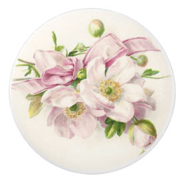 ピンクリボンブーケ セラミックノブ