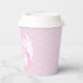 ピンクリボンベビーガールシャワー 紙コップ (左)