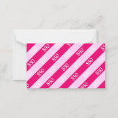 ピンクリボンボウビジネスギフト50ドルのギフト券 ノートカード (裏面)