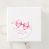 ピンクリボンボウ ブライダルシャワーミモザバータグ フェイバータグ (インサイチュ)