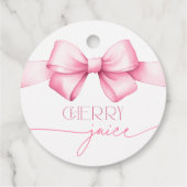ピンクリボンボウ ブライダルシャワーミモザバータグ フェイバータグ (裏面)