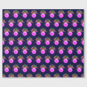 ピンクリボンボーブル ラッピングペーパー (フラット)