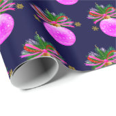 ピンクリボンボーブル ラッピングペーパー (ロールコーナー)