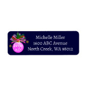 ピンクリボンボーブル ラベル (正面)