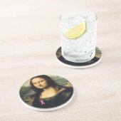 ピンクリボンモナリザ コースター (側面)