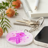 ピンクリボンヴィンテージ キーホルダー (正面右)