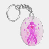 ピンクリボンヴィンテージ キーホルダー (正面左)