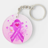 ピンクリボンヴィンテージ キーホルダー (裏面)
