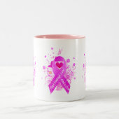 ピンクリボンヴィンテージ ツートーンマグカップ (中央)