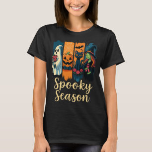 ピンクリボン不気味ハロウィーン認識度でシーズン Tシャツ